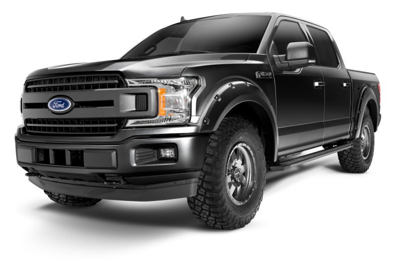 Bushwacker 18-20 Ford F-150 (Excl Models w/Tech Pkg) Pocket Style Flares 4pc - Agate Black Met - Fender & Trim