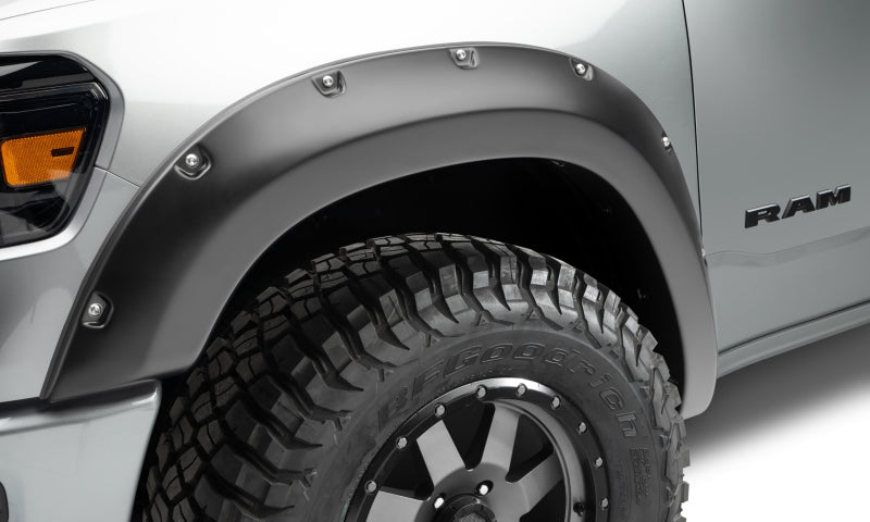 Bushwacker 19-22 Dodge Ram 1500 Pocket Style Front Flares 2pc - Black - Fender & Trim