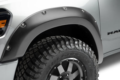 Bushwacker 19-22 Dodge Ram 1500 Pocket Style Front Flares 2pc - Black - Fender & Trim