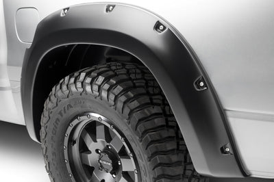 Bushwacker 19-22 Dodge Ram 1500 Pocket Style Rear Flares 2pc - Black - Fender & Trim