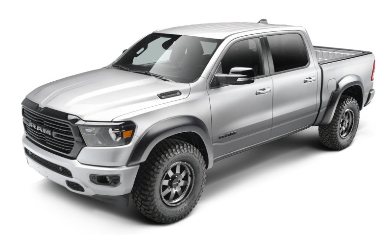 Bushwacker 19-22 Ram 1500 (Excl. Rebel/TRX) 67.4 & 76.3in Bed Extend-A-Fender Flares 4pc - Smth Blk - Fender Trim