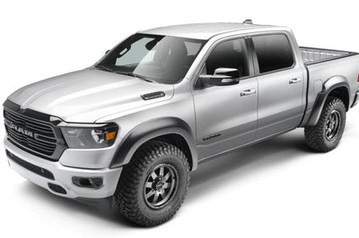 Bushwacker 19-22 Ram 1500 (Excl. Rebel/TRX) 67.4 & 76.3in Bed Extend-A-Fender Flares 4pc - Smth Blk - Fender Trim