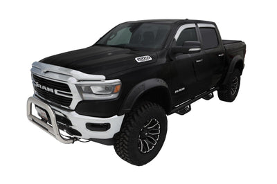 Bushwacker 19-22 Ram 1500 (Excl. Rebel/TRX) 76.3 & 67.4in Bed DRT Style Flares 4pc - Blk / Smooth - Fender Trim