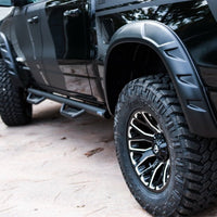 Bushwacker 19-22 Ram 1500 (Excl. Rebel/TRX) 76.3 & 67.4in Bed DRT Style Flares 4pc - Blk / Smooth - Fender Trim