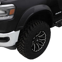Bushwacker 19-22 Ram 1500 (Excl. Rebel/TRX) 76.3 & 67.4in Bed DRT Style Flares 4pc - Blk / Smooth - Fender Trim
