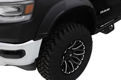 Bushwacker 19-22 Ram 1500 (Excl. Rebel/TRX) 76.3 & 67.4in Bed DRT Style Flares 4pc - Blk / Smooth - Fender Trim