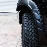 Bushwacker 19-22 Ram 1500 (Excl. Rebel/TRX) 76.3 & 67.4in Bed DRT Style Flares 4pc - Blk / Smooth - Fender Trim