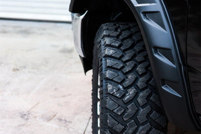 Bushwacker 19-22 Ram 1500 (Excl. Rebel/TRX) 76.3 & 67.4in Bed DRT Style Flares 4pc - Blk / Smooth - Fender Trim