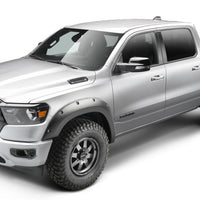 Bushwacker 19-22 Ram 1500 (Excl. Rebel/TRX) 76.3 & 67.4in Bed Forge Style Flares 4pc - Tex. Blk - Fender Trim