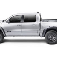 Bushwacker 19-22 Ram 1500 (Excl. Rebel/TRX) 76.3 & 67.4in Bed Forge Style Flares 4pc - Tex. Blk - Fender Trim