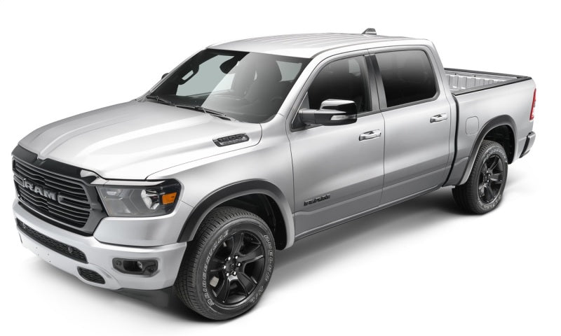 Bushwacker 19-22 Ram 1500 (Excl. Rebel/TRX) 76.3 & 67.4in Bed OE Style Flares 4pc Set - Blk / Smooth - Fender Trim
