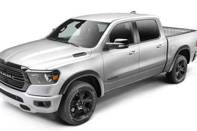 Bushwacker 19-22 Ram 1500 (Excl. Rebel/TRX) 76.3 & 67.4in Bed OE Style Flares 4pc Set - Blk / Smooth - Fender Trim
