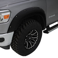 Bushwacker 19-22 Ram 1500 (Excl. Rebel/TRX) 76.3 & 67.4in Bed Pocket Style Flares 4pc Set - Black - Fender Trim