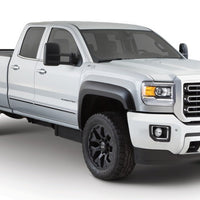 Bushwacker 20-21 GMC Sierra 2500HD Extend-A-Fender Style Flares Front 4pc - Black - Fender & Trim