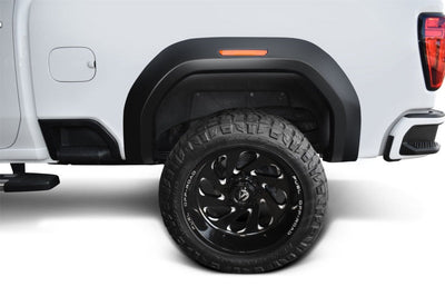 Bushwacker 20-21 GMC Sierra 2500HD Extend-A-Fender Style Flares Front 4pc - Black - Fender & Trim