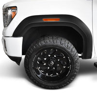 Bushwacker 20-21 GMC Sierra 2500HD Extend-A-Fender Style Flares Front 4pc - Black - Fender & Trim