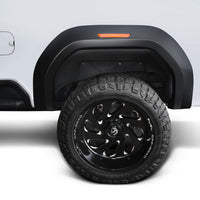 Bushwacker 20-21 GMC Sierra 2500HD Extend-A-Fender Style Flares Front 4pc - Black - Fender & Trim