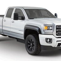 Bushwacker 20-21 GMC Sierra 2500HD Extend-A-Fender Style Flares Front 4pc - Black - Fender & Trim