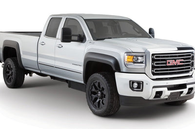 Bushwacker 20-21 GMC Sierra 2500HD Extend-A-Fender Style Flares Front 4pc - Black - Fender & Trim