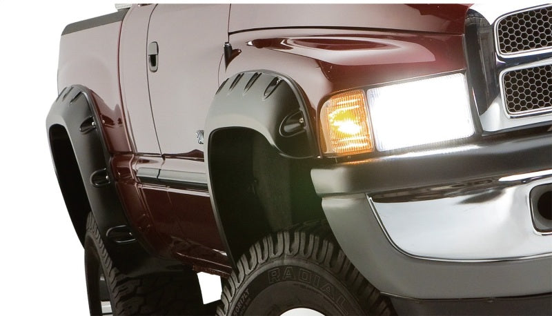 Bushwacker 20-22 Ram 1500 (Excl. Rebel/TRX) 76.3/67.4in Bed Pocket Style Flares 4pc - Diamd. Black - Fender & Trim