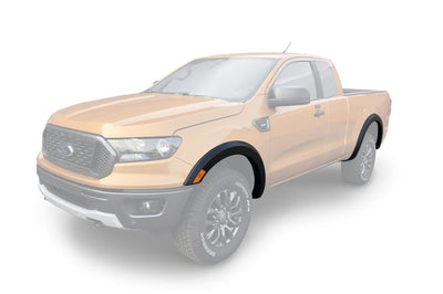 Bushwacker 2019 Ford Ranger Extended Cab / Crew Pickup OE Style Fender Flares 4pc - Black - & Trim