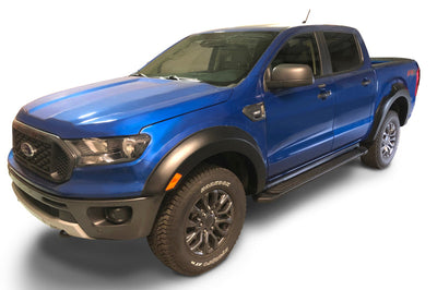 Bushwacker 2019 Ford Ranger Supercrew Extend-A-Fender Style Flares 4pc - Black - Fender & Trim
