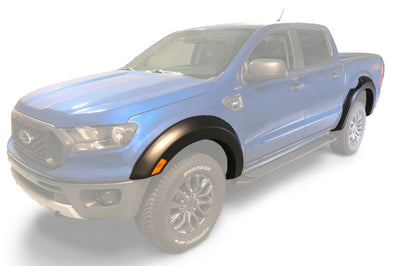 Bushwacker 2019 Ford Ranger Supercrew Extend-A-Fender Style Flares 4pc - Black - Fender & Trim