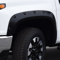 Bushwacker 2020 Chevrolet Silverado 3500/2500 HD Pocket Style Flares 4pc - Black - Fender & Trim