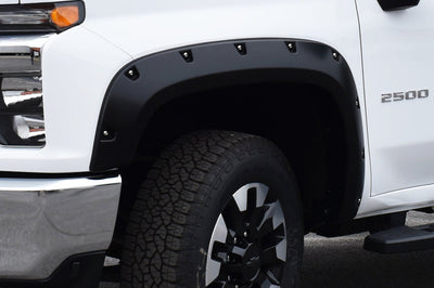 Bushwacker 2020 Chevrolet Silverado 3500/2500 HD Pocket Style Flares 4pc - Black - Fender & Trim