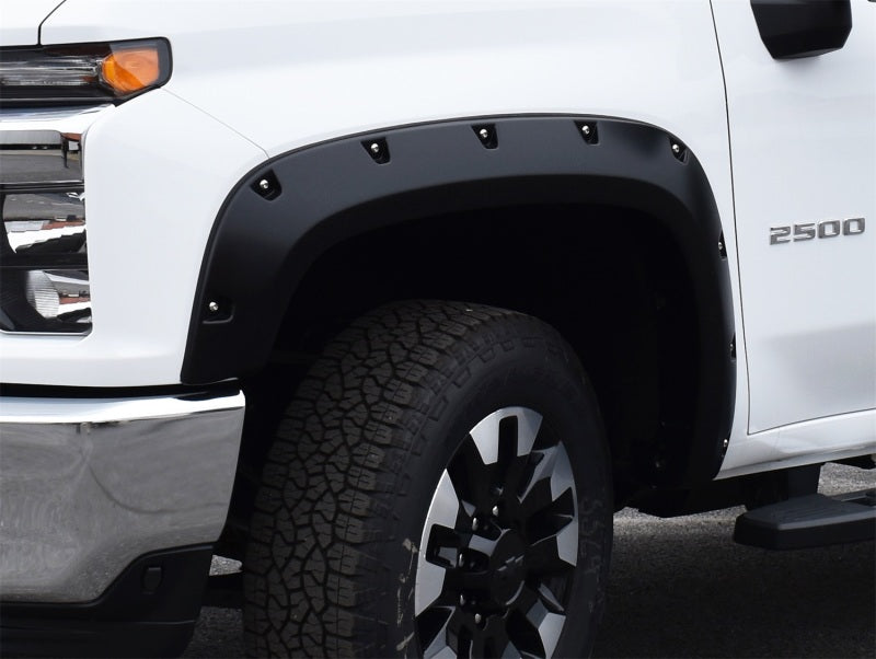 Bushwacker 2020 Chevrolet Silverado 3500/2500 HD Pocket Style Flares 4pc - Black - Fender & Trim