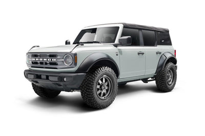 Bushwacker 2021 + Ford Bronco 4-Door Extend-A-Flares 4pc - Black - Fender Flares & Trim