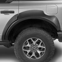 Bushwacker 2021 + Ford Bronco 4-Door Extend-A-Flares 4pc - Black - Fender Flares & Trim