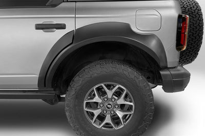 Bushwacker 2021 + Ford Bronco 4-Door Extend-A-Flares 4pc - Black - Fender Flares & Trim