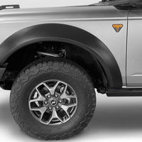 Bushwacker 2021 + Ford Bronco 4-Door Extend-A-Flares 4pc - Black - Fender Flares & Trim