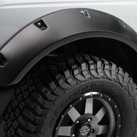 Bushwacker 2021 + Ford Bronco 4-Door Pocket Style Flares 4pc - Black - Fender & Trim