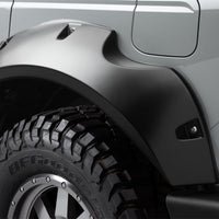 Bushwacker 2021 + Ford Bronco 4-Door Pocket Style Flares 4pc - Black - Fender & Trim