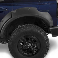 Bushwacker 2021 + Ford Bronco 4-Door Pocket Style Flares 4pc - Black - Fender & Trim