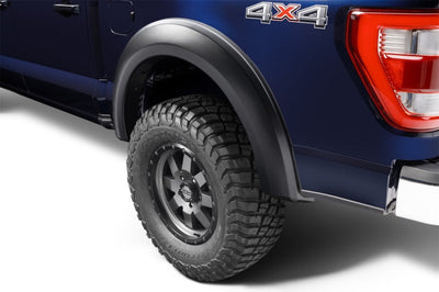 Bushwacker 2021 Ford F-150 (Excl. Lightning) Extend-A-Fender Style Flares 4pc - Black - Fender & Trim