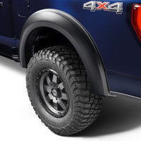Bushwacker 2021 Ford F-150 (Excl. Lightning) Extend-A-Fender Style Flares 4pc - Black - Fender & Trim