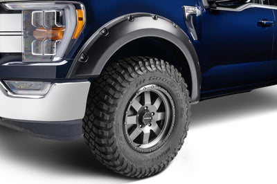Bushwacker 2021 Ford F-150 (Excl. Lightning) Pocket Style Flares 4pc - Black - Fender & Trim