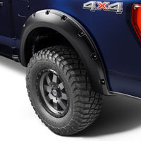 Bushwacker 2021 Ford F-150 (Excl. Lightning) Pocket Style Flares 4pc - Black - Fender & Trim