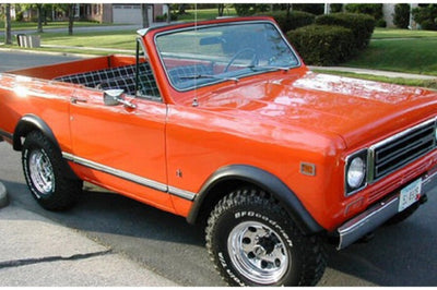 Bushwacker 72-80 International Scout II Extend-A-Fender Style Flares 2pc - Black - Fender & Trim