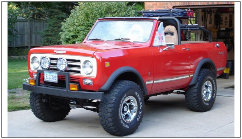 Bushwacker 72-80 International Scout II Extend-A-Fender Style Flares 2pc - Black - Fender & Trim