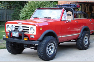 Bushwacker 72-80 International Scout II Extend-A-Fender Style Flares 2pc - Black - Fender & Trim