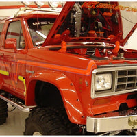 Bushwacker 84-88 Ford Bronco II Cutout Style Flares 2pc - Black - Fender & Trim