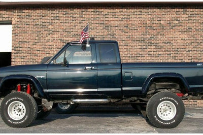 Bushwacker 84-88 Ford Bronco II Cutout Style Flares 2pc - Black - Fender & Trim