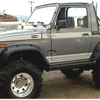 Bushwacker 86-95 Suzuki Samurai Pocket Style Flares 2pc - Black - Fender & Trim