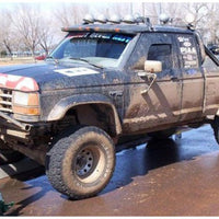 Bushwacker 89-90 Ford Bronco II Cutout Style Flares 2pc - Black - Fender & Trim