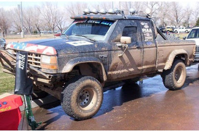 Bushwacker 89-90 Ford Bronco II Cutout Style Flares 2pc - Black - Fender & Trim