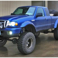 Bushwacker 93-11 Ford Ranger Cutout Style Flares 2pc - Black - Fender & Trim